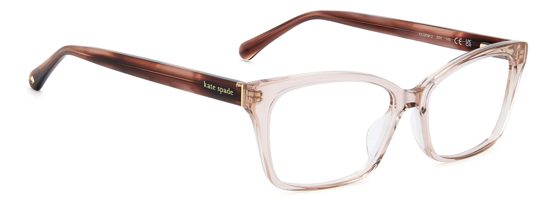 Occhiali da vista kate spade ks demi 2 3dv rosa rectangular femenino taglia 55mm - Vista dettagliata