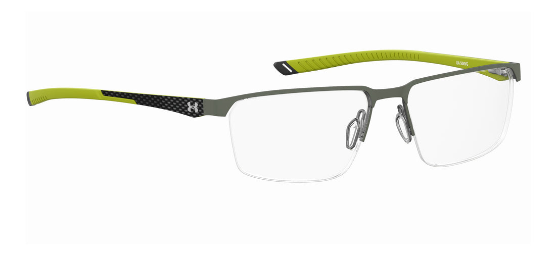 Prescription glasses under armour ua 5049/g/us 0oc plateado rectangular masculino size 57mm - Detailed view