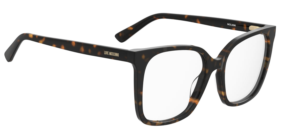 Glasögon moschino love mol696 086 havana square femenino storlek 54mm - Detaljvy
