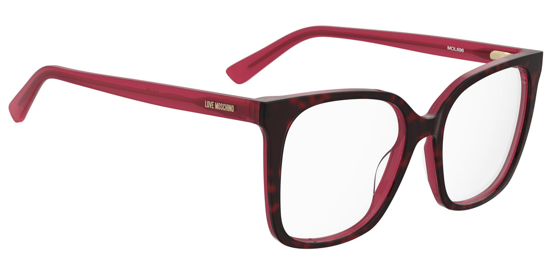 Glasögon moschino love mol696 o63 havana square femenino storlek 54mm - Detaljvy