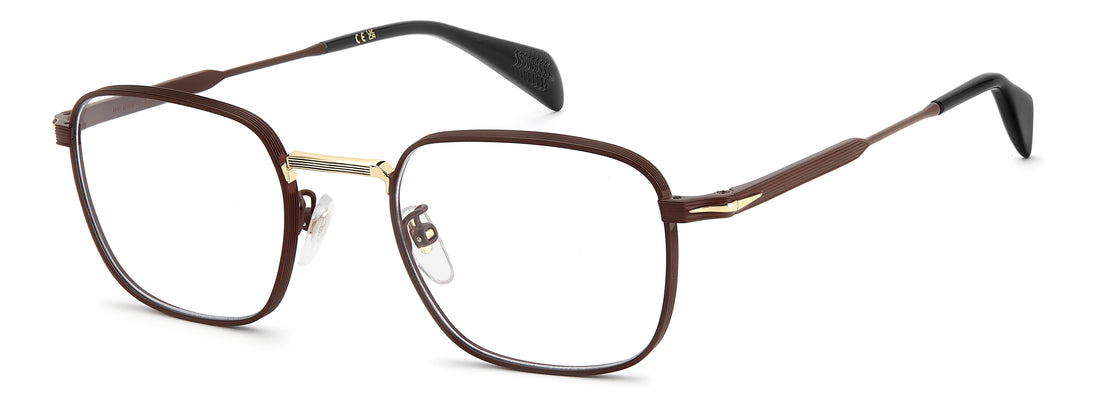 Briller david beckham db 1247 6k3 burdeos rectangular masculino størrelse 51mm - Hovedvisning