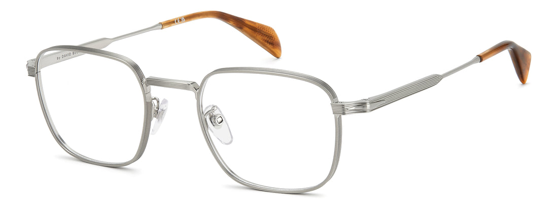 Briller david beckham db 1247 9ci plateado rectangular masculino størrelse 51mm - Hovedvisning
