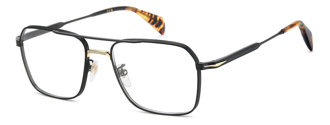 Briller david beckham db 1248 2m2 negro rectangular masculino størrelse 55mm - Hovedvisning