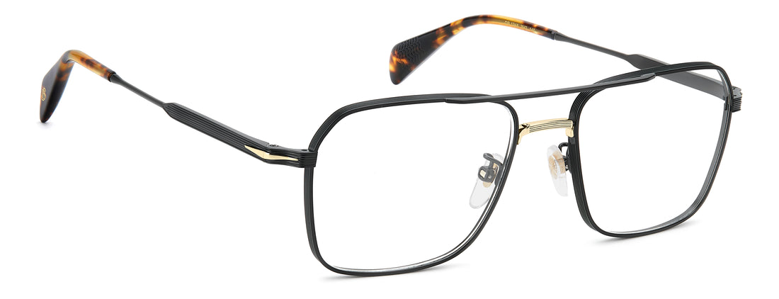 Briller david beckham db 1248 2m2 negro rectangular masculino størrelse 55mm - Detaljeret visning