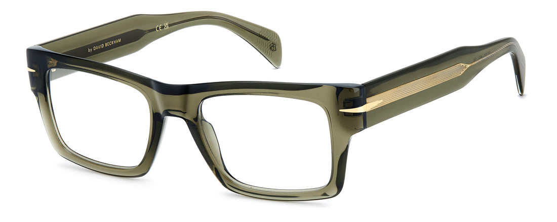 Briller david beckham db 7171 4c3 verde rectangular masculino størrelse 53mm - Hovedvisning