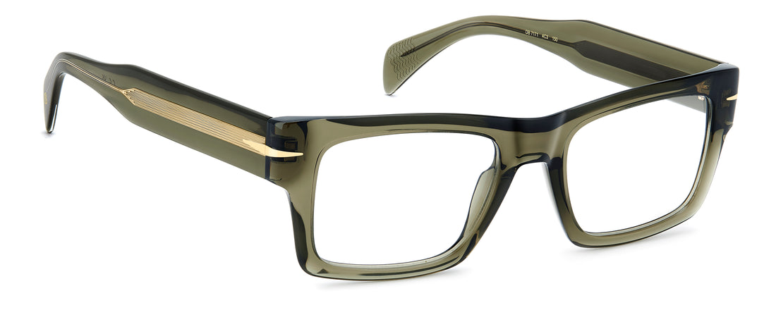 Briller david beckham db 7171 4c3 verde rectangular masculino størrelse 53mm - Detaljeret visning