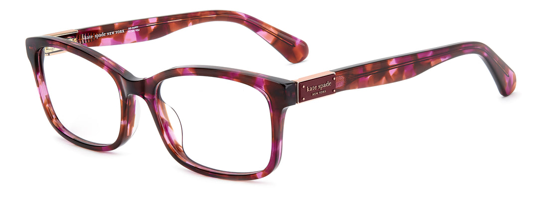 Gafas graduadas kate spade ks lucyann 4/g ht8 rosa rectangular femenino talla 50mm - Vista principal