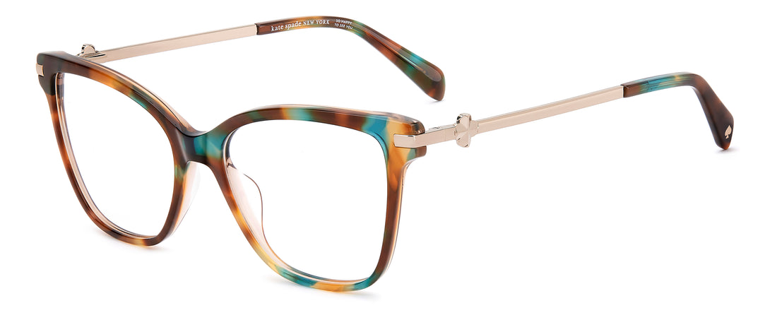 Occhiali da vista kate spade ks shan 2/g p6j verde square femenino taglia 54mm - Vista principale