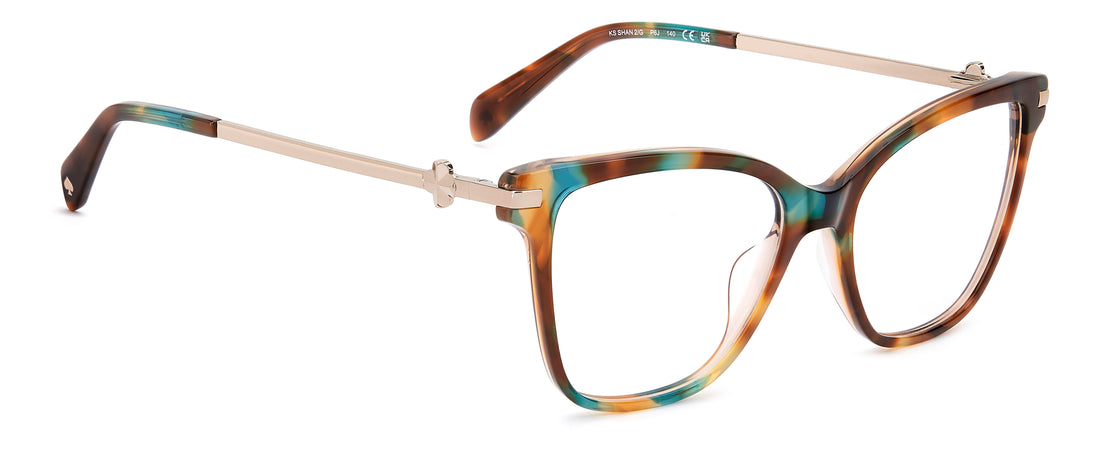 Occhiali da vista kate spade ks shan 2/g p6j verde square femenino taglia 54mm - Vista dettagliata