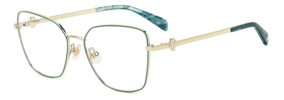 Gafas graduadas kate spade ks zenia 2/g pef dorado square femenino talla 53mm - Vista principal