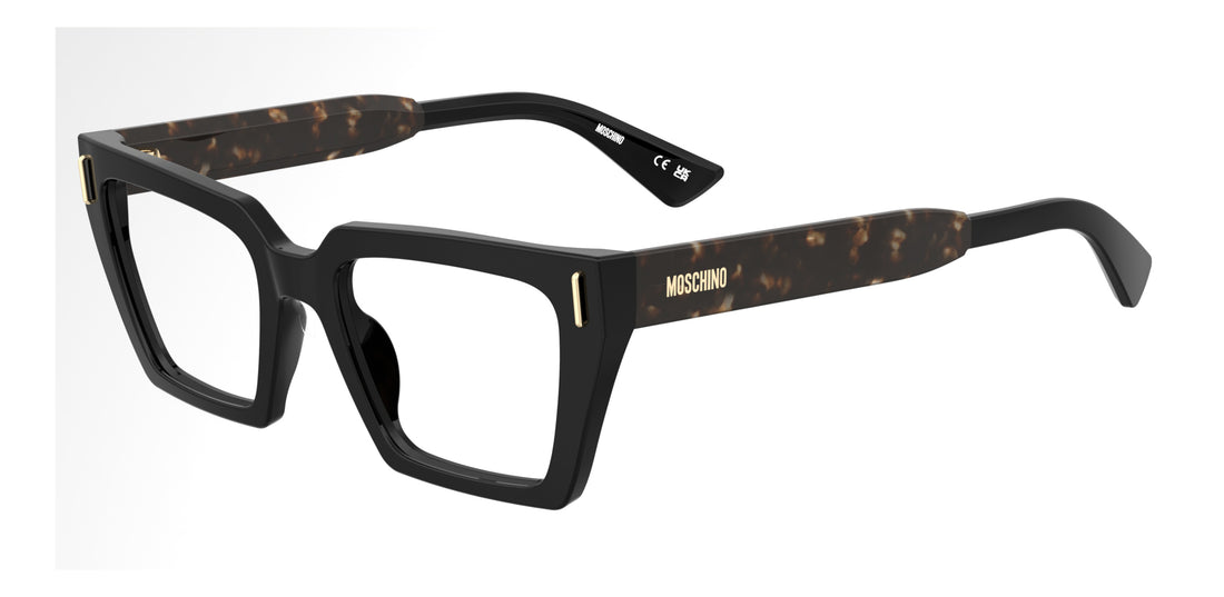 Glasögon moschino mos666 wr7 negro rectangular femenino storlek 51mm - Huvudvy