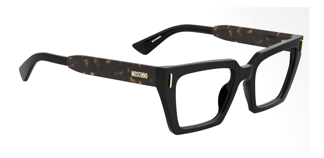 Glasögon moschino mos666 wr7 negro rectangular femenino storlek 51mm - Detaljvy