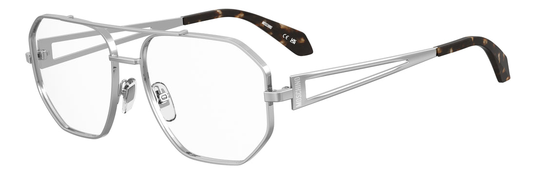 Glasögon moschino mos667 010 plateado navigator unisex storlek 57mm - Huvudvy
