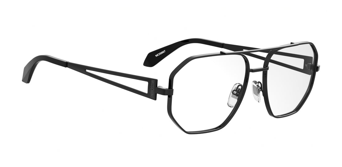 Glasögon moschino mos667 807 negro navigator unisex storlek 57mm - Detaljvy