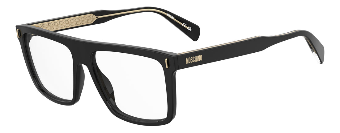 Glasögon moschino mos669 807 negro rectangular masculino storlek 56mm - Huvudvy