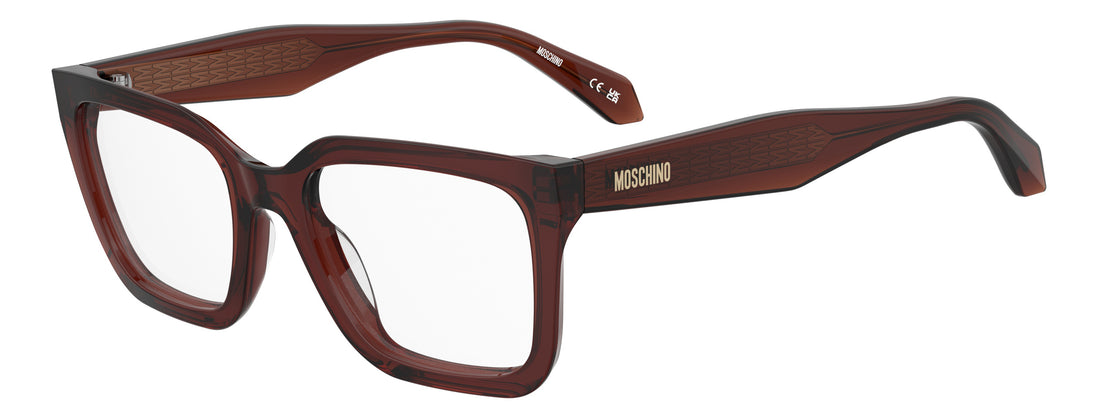 Glasögon moschino mos671 09q marron rectangular femenino storlek 52mm - Huvudvy