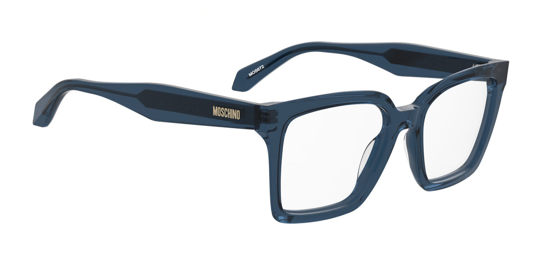 Glasögon moschino mos672 pjp azul rectangular femenino storlek 52mm - Detaljvy