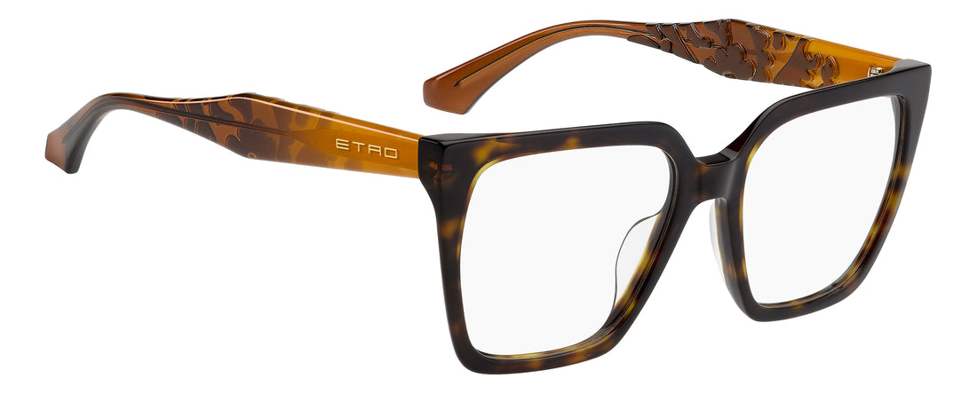 Briller etro 0150/g sdp havana square femenino størrelse 53mm - Detaljeret visning