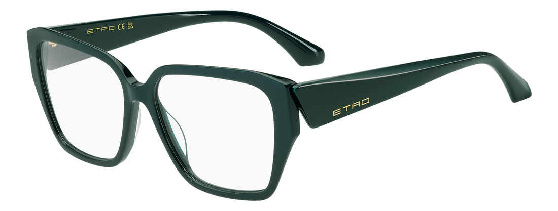 Briller etro 0146 1ed verde rectangular femenino størrelse 55mm - Hovedvisning