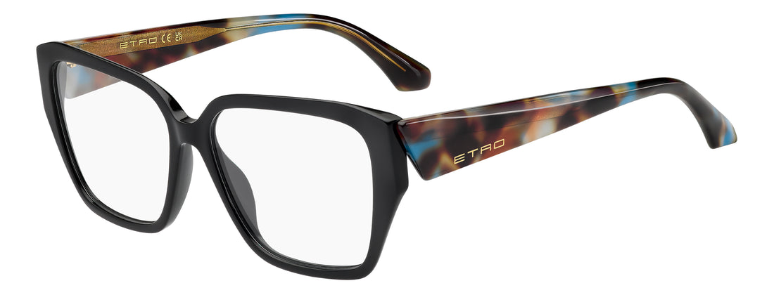 Briller etro 0146 edc negro rectangular femenino størrelse 55mm - Hovedvisning