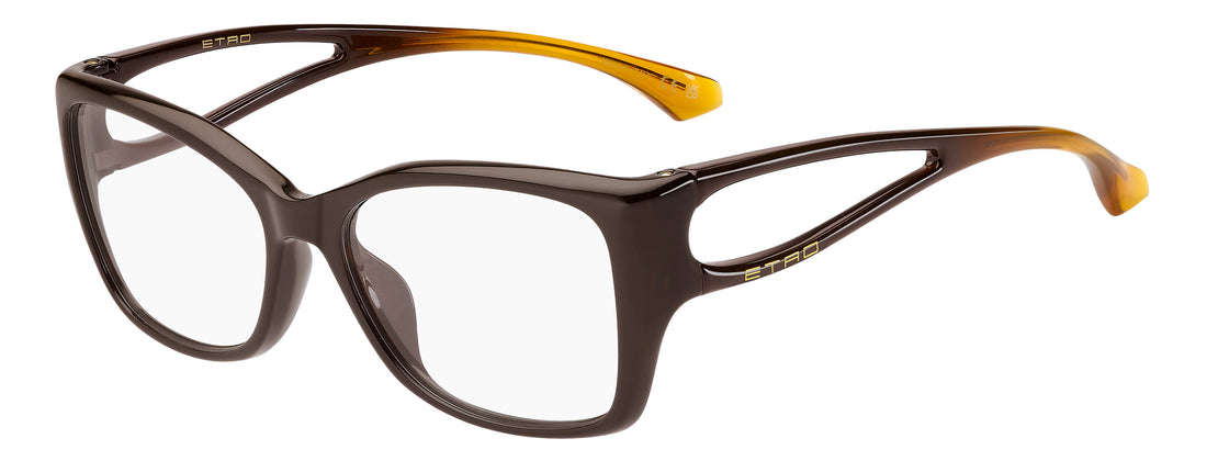 Briller etro 0156/g 12j marron rectangular femenino størrelse 54mm - Hovedvisning