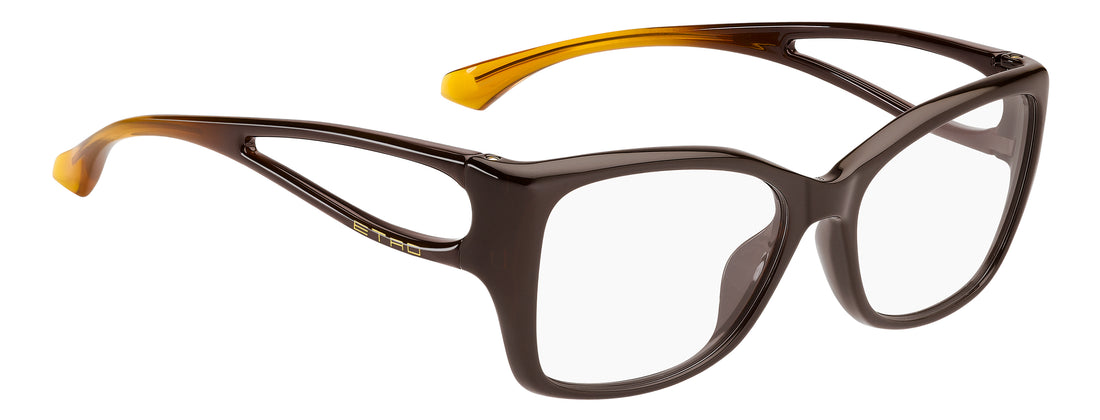 Briller etro 0156/g 12j marron rectangular femenino størrelse 54mm - Detaljeret visning