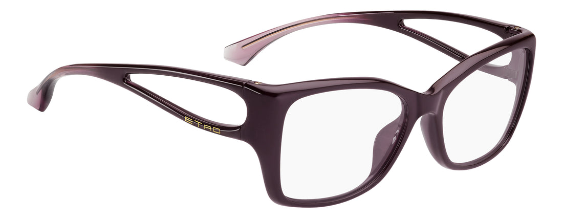 Briller etro 0156/g b3v violeta rectangular femenino størrelse 54mm - Detaljeret visning