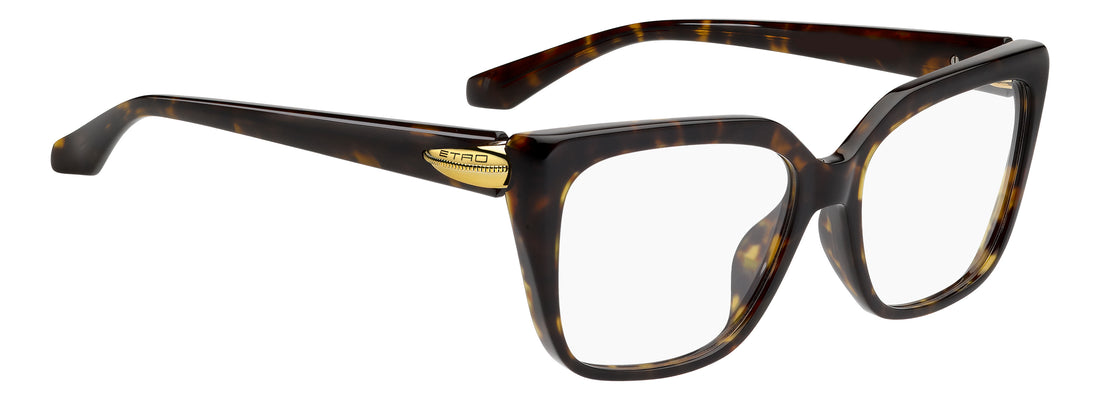 Briller etro 0153/g 086 havana rectangular femenino størrelse 54mm - Detaljeret visning