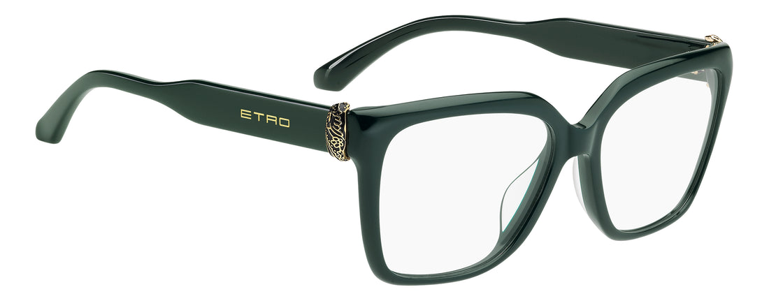 Briller etro 0158/g 1ed verde square femenino størrelse 54mm - Detaljeret visning