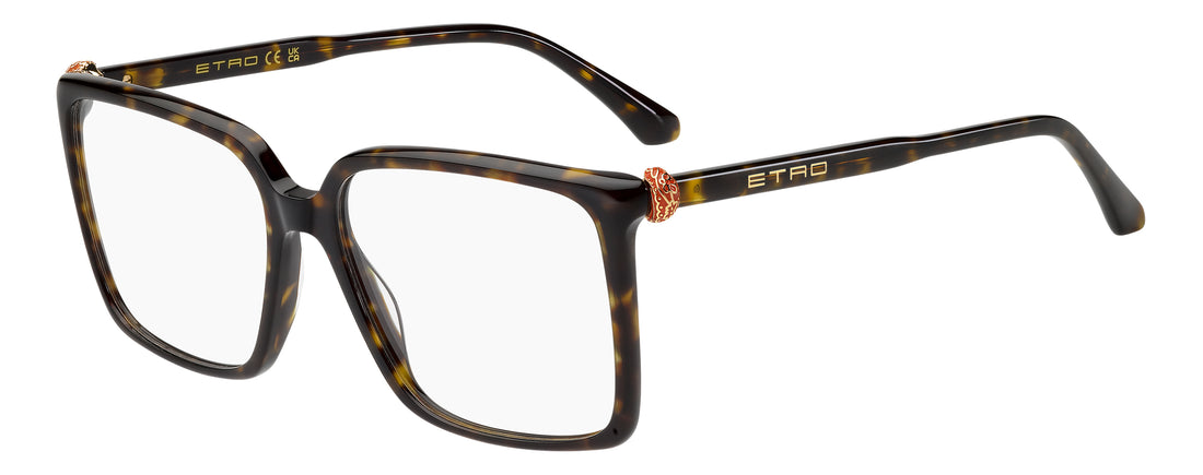 Briller etro 0160 086 havana square femenino størrelse 54mm - Hovedvisning