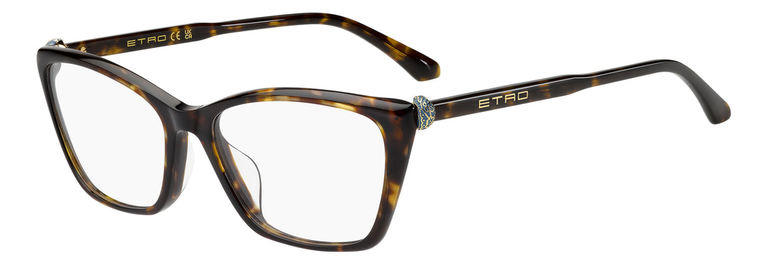 Briller etro 0161/g 086 havana rectangular femenino størrelse 55mm - Hovedvisning