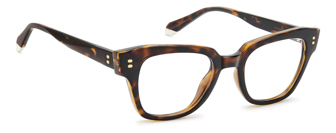 Occhiali da vista polaroid pld d623 086 havana cat eye femenino taglia 48mm - Vista dettagliata