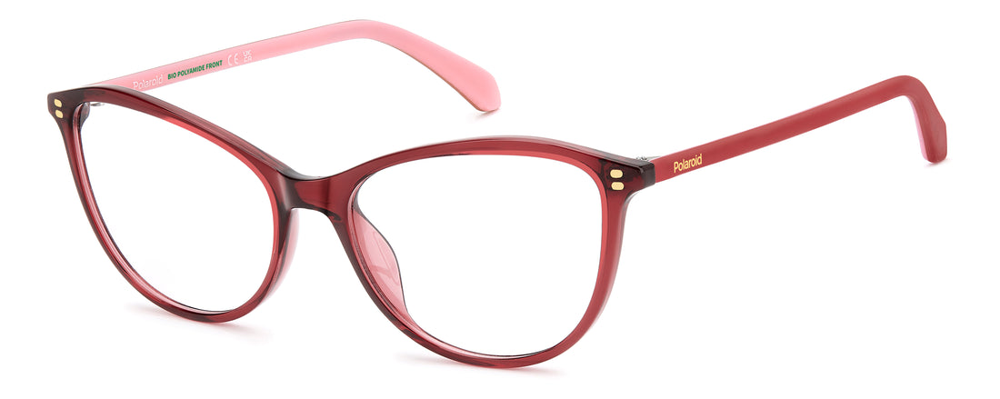 Occhiali da vista polaroid pld d626 8cq rojo cat eye femenino taglia 54mm - Vista principale
