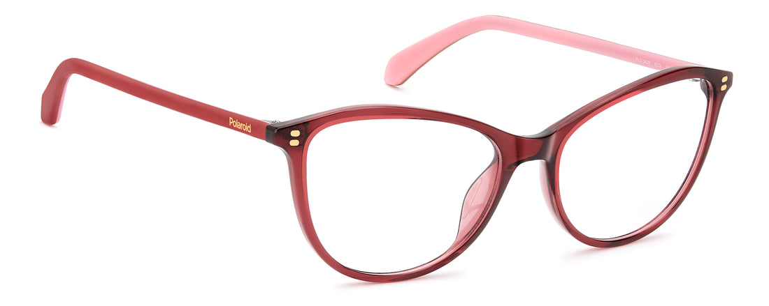 Occhiali da vista polaroid pld d626 8cq rojo cat eye femenino taglia 54mm - Vista dettagliata