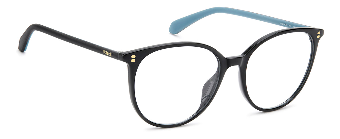 Occhiali da vista polaroid pld d627 807 negro round femenino taglia 54mm - Vista dettagliata