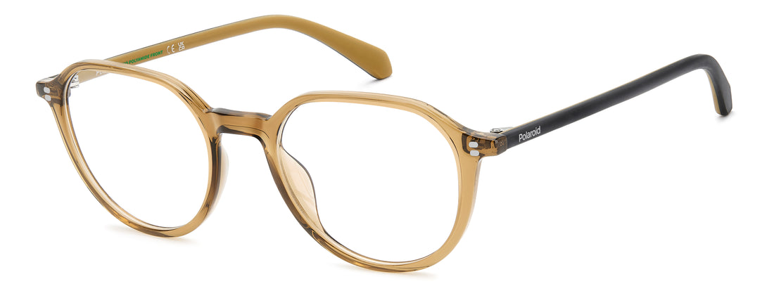 Occhiali da vista polaroid pld d628 10a beige pantos masculino taglia 51mm - Vista principale
