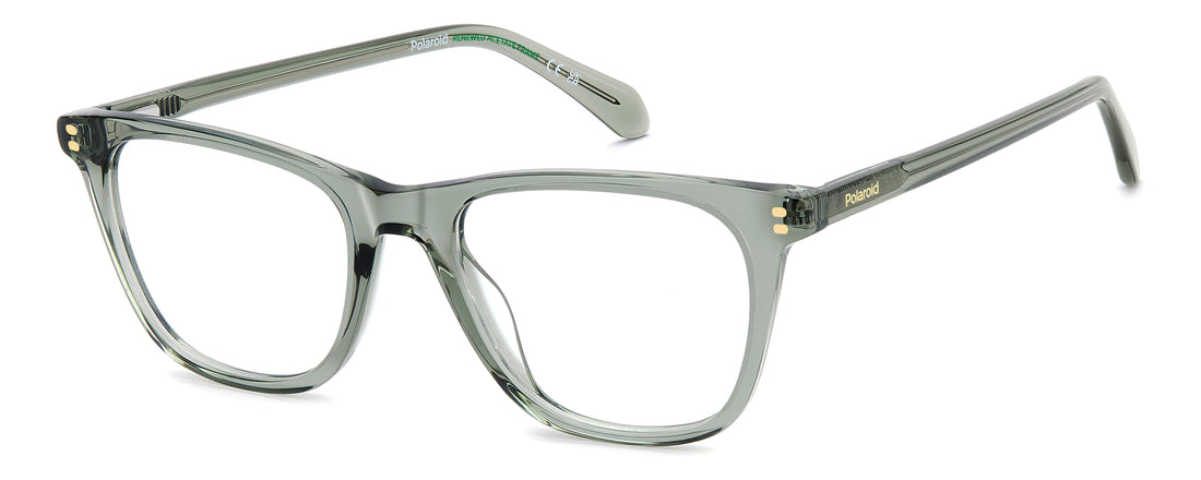 Occhiali da vista polaroid pld d634 1ed verde rectangular masculino taglia 51mm - Vista principale