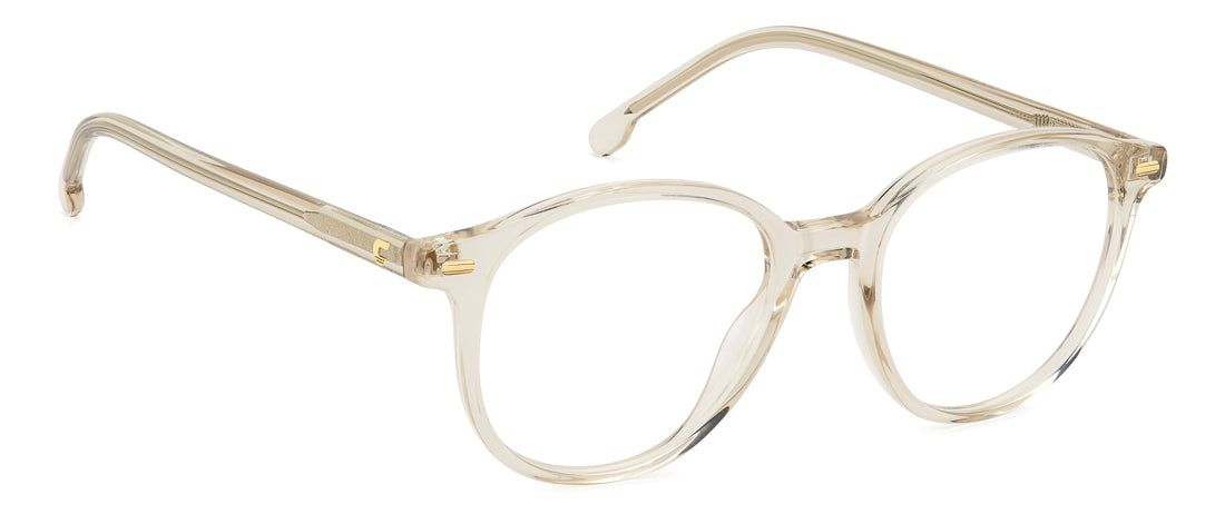 Briller carrera 3117 10a beige rectangular femenino størrelse 49mm - Detaljeret visning