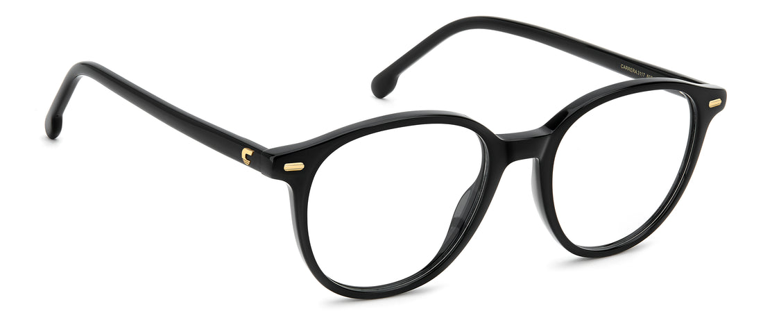 Briller carrera 3117 807 negro rectangular femenino størrelse 49mm - Detaljeret visning