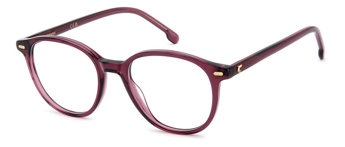 Briller carrera 3117 8cq rojo rectangular femenino størrelse 49mm - Hovedvisning