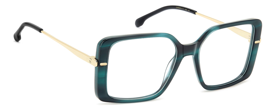 Briller carrera 3111 6ak verde square femenino størrelse 52mm - Detaljeret visning