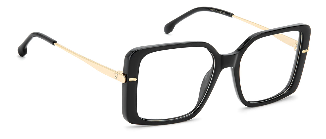 Briller carrera 3111 807 negro square femenino størrelse 52mm - Detaljeret visning