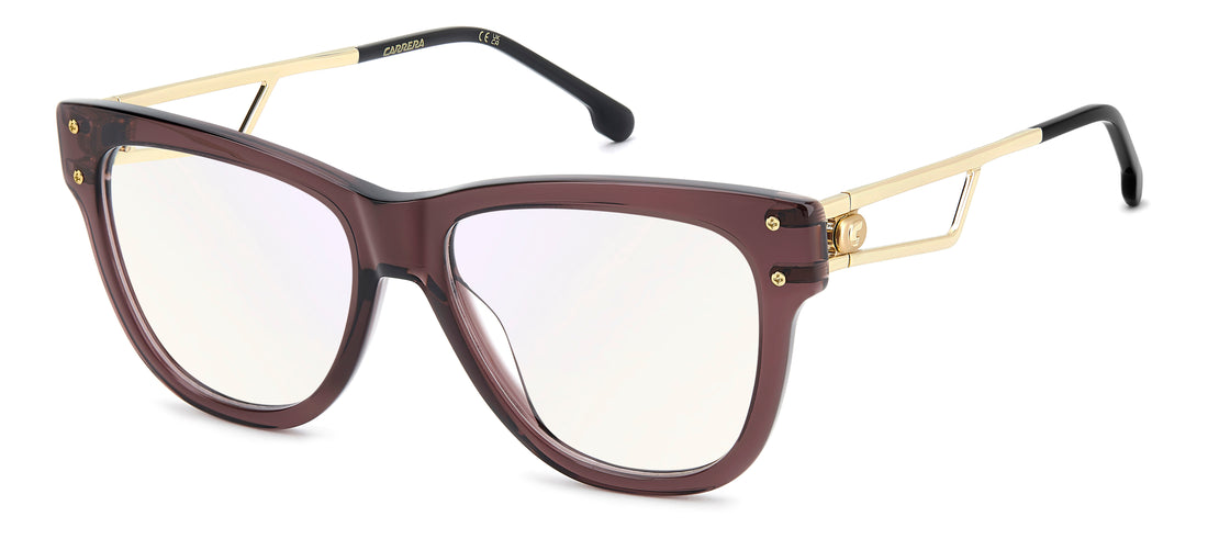 Briller carrera 3106 0t7 13 morado rectangular femenino størrelse 53mm - Hovedvisning