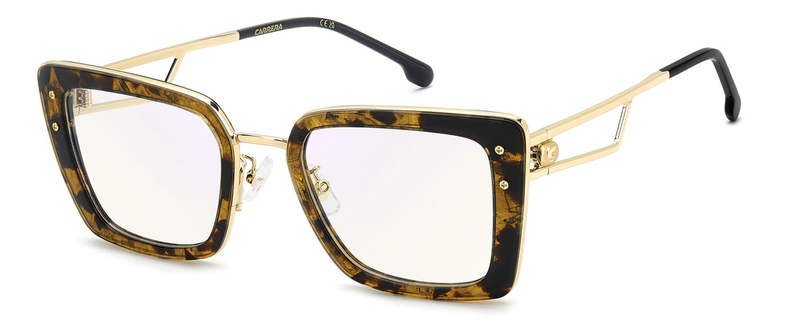 Briller carrera 3105 wr9 13 marron rectangular femenino størrelse 52mm - Hovedvisning