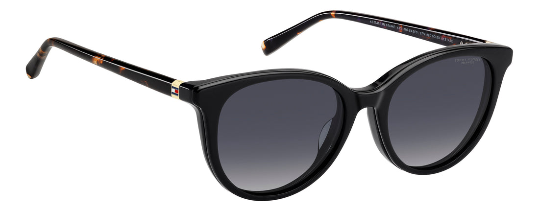 Solbriller tommy hilfiger th 2395/c wr7 z7 negro cat eye femenino størrelse 52mm - Detaljeret visning