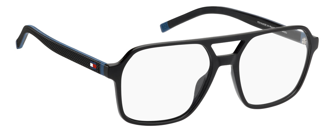 Prescription glasses tommy hilfiger th 2379 d51 negro rectangular masculino size 56mm - Detailed view