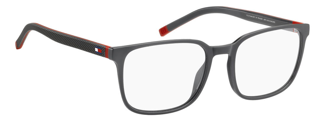 Prescription glasses tommy hilfiger th 2380 kb7 gris rectangular masculino size 56mm - Detailed view