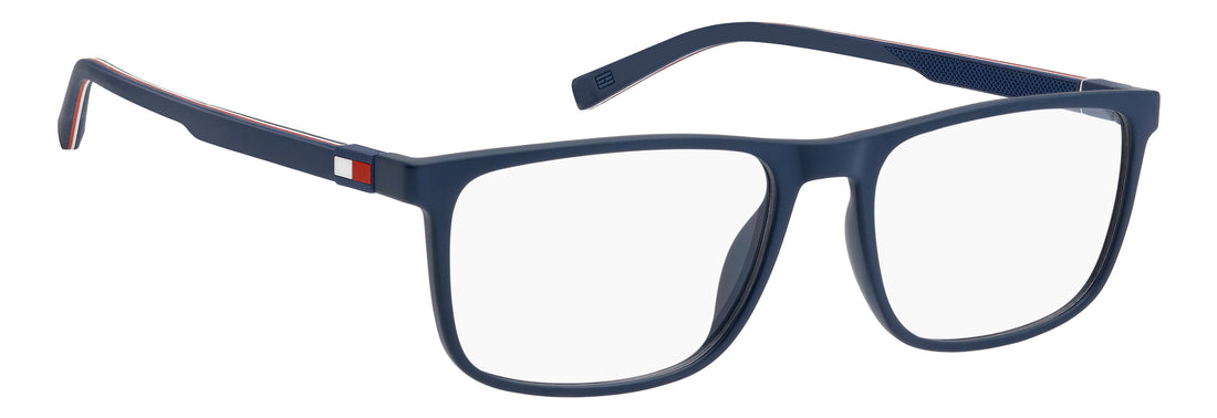 Prescription glasses tommy hilfiger th 2382 pjp azul rectangular masculino size 55mm - Detailed view
