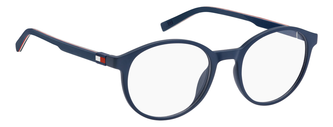 Prescription glasses tommy hilfiger th 2383 pjp azul rectangular masculino size 50mm - Detailed view