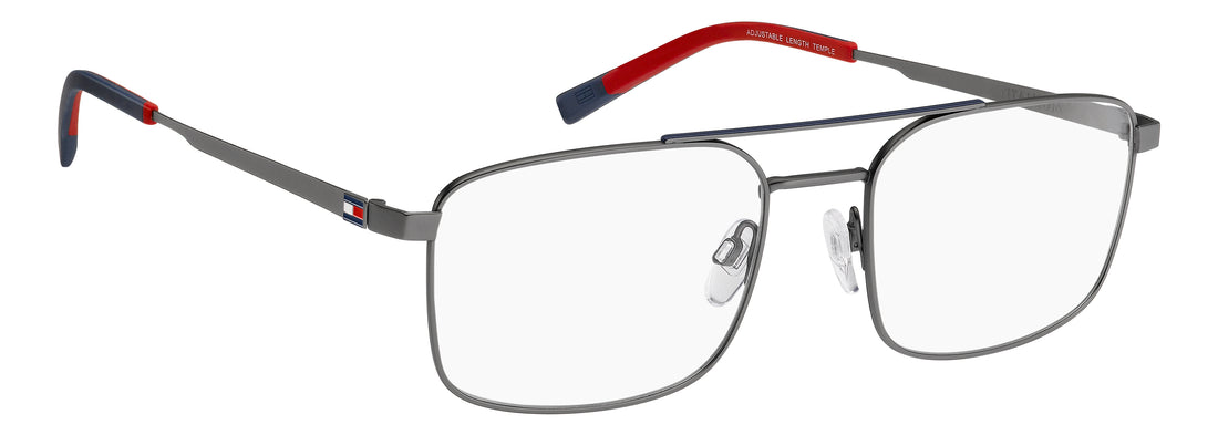 Prescription glasses tommy hilfiger th 2386 ku0 azul rectangular masculino size 56mm - Detailed view